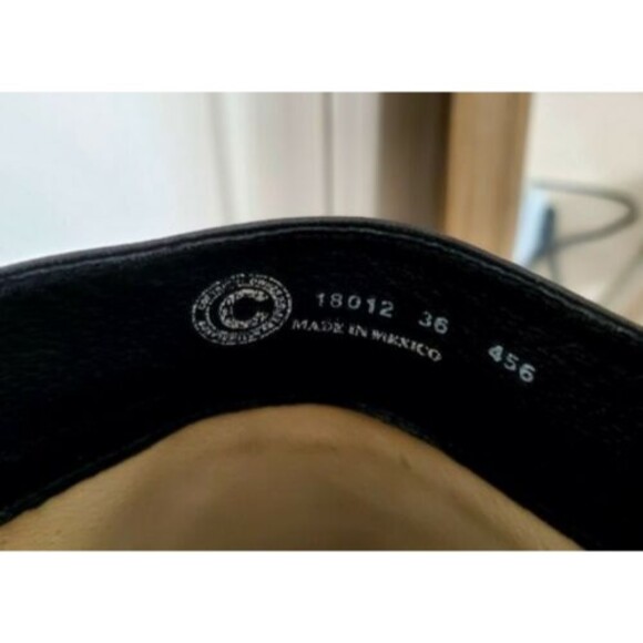 WOLKY Black Leather Boots Buckle Strap Slouchy Boots EUR 36 | US 5.5-6 EUC - Picture 5 of 6